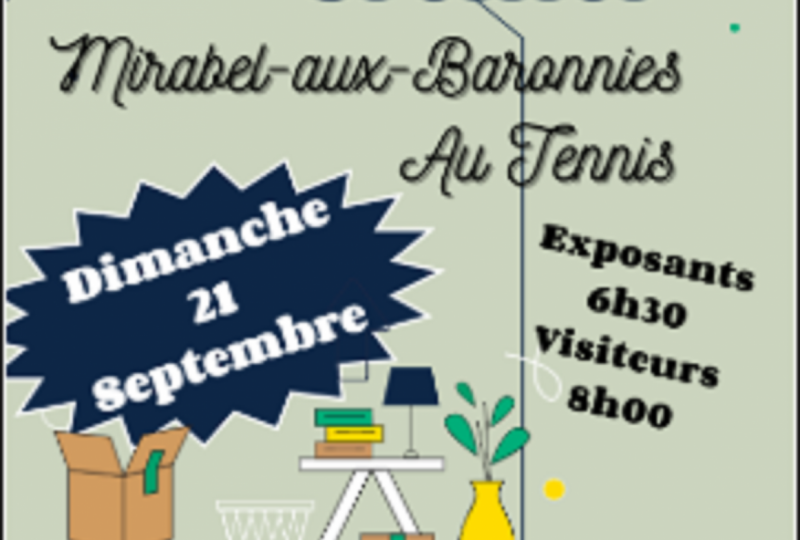Dernier vide grenier à Mirabel-aux-Baronnies - 0