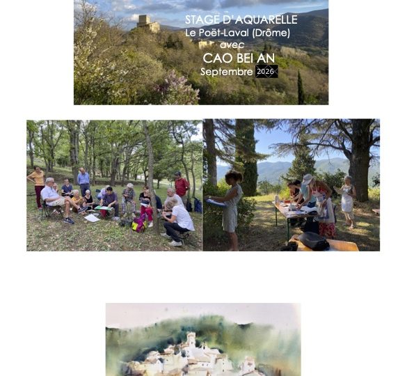 Stage Aquarelle CAO Bei AN à Le Poët-Laval - 0