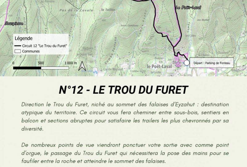Trail 12 – Le Trou du Furet à Le Poët-Laval - 1