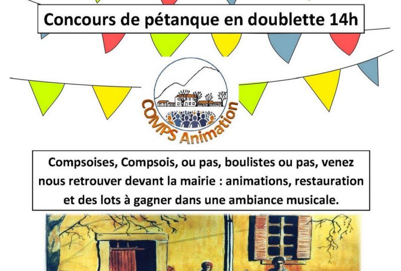 Fête de Comps et tournoi de pétanque à Comps - 0