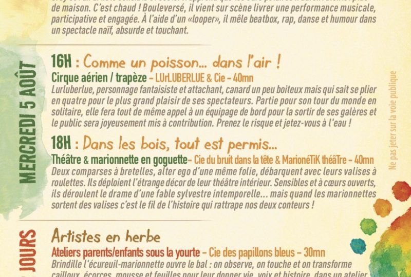 Festival Petits Pieds dans la Paille 2026 à Le Poët-Laval - 1