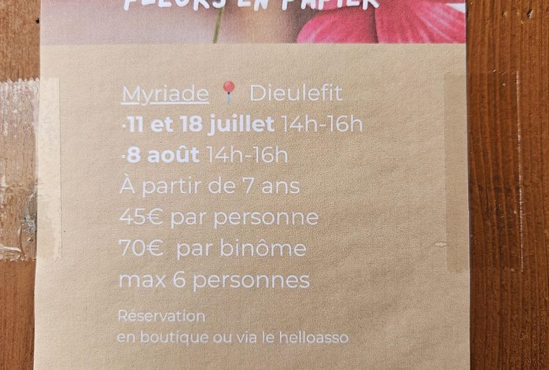 Atelier de fleurs en papier à Dieulefit - 0