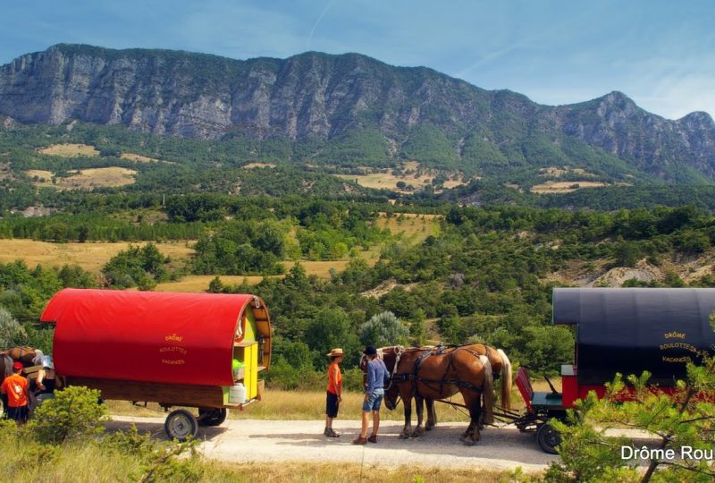 Viertägiger Urlaub im Pferdewagen in Drôme à Le Poët-Célard - 0