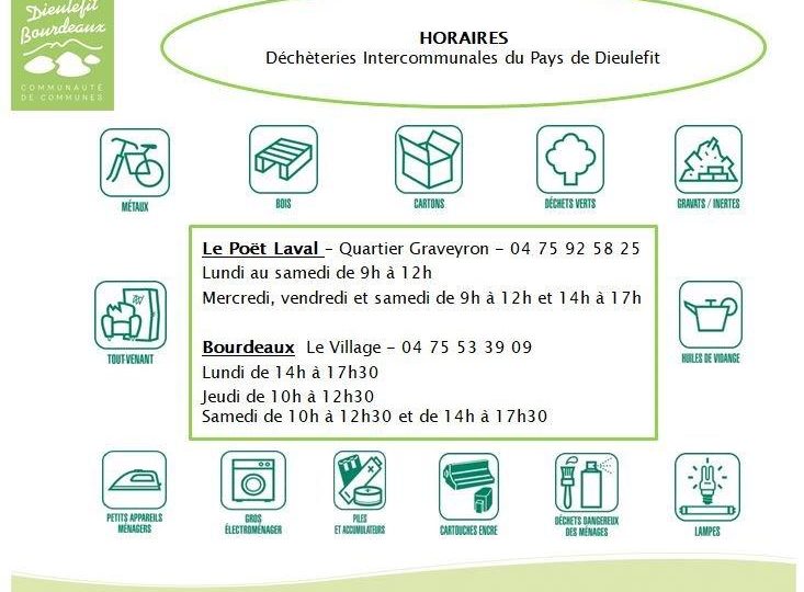 Déchèterie du Poët-Laval à Le Poët-Laval - 0