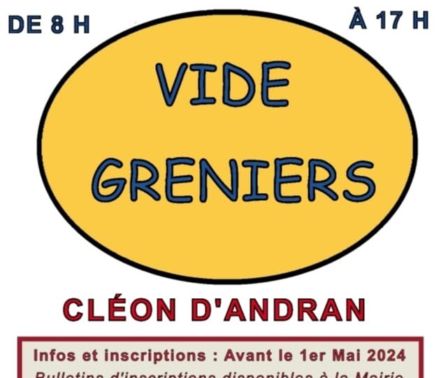 Vide grenier à Cléon-d'Andran - 0