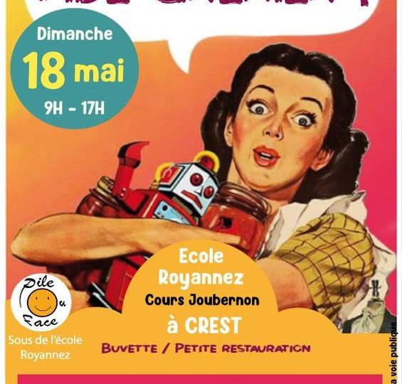 Vide grenier association pile ou face à Crest - 0