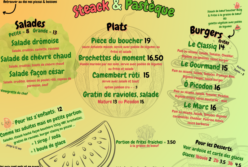 Restaurant Steack et Pastéque à Comps - 3