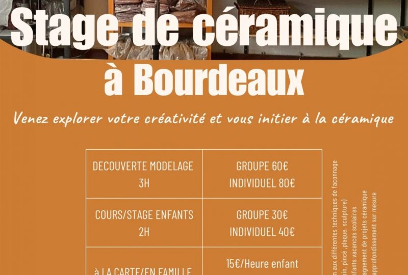 Stage de céramique – Atelier Elisa Le Guern à Bourdeaux - 0