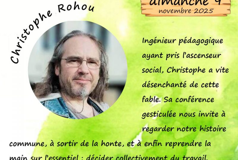 La valeur travail, tu l’aimes ou tu en crève – Conférence gesticulée à Teyssières - 0