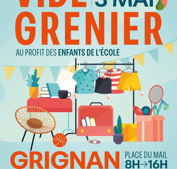 Vide grenier de l’APE Grignan à Grignan - 0