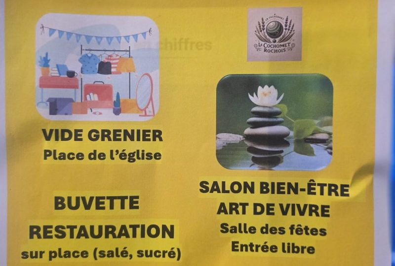 Journée conviviale – Vide-grenier et salon bien-être et art de vivre à Roche-Saint-Secret-Béconne - 0