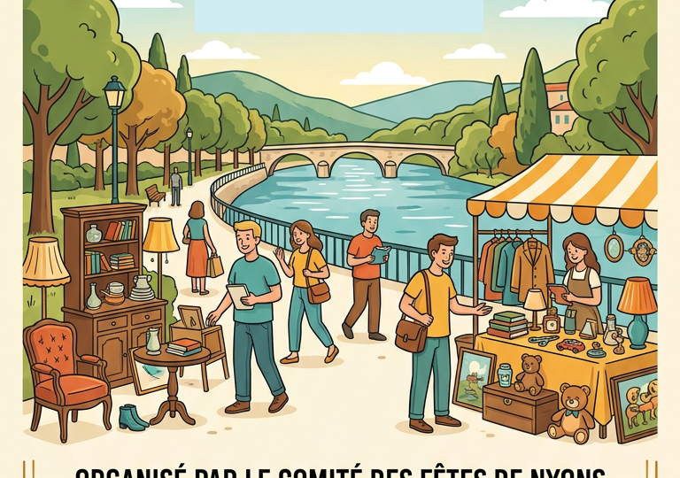 Vide grenier à Nyons - 0