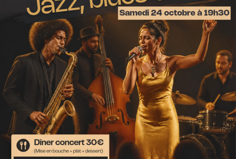 Dîner concert Jazz, blues & latin à Le Poët-Célard - 0