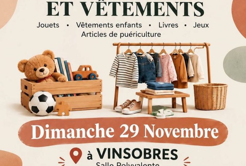 Bourse aux jouets et vêtements à Vinsobres - 0