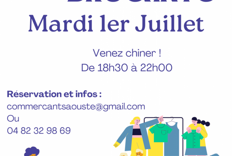 Brocante nocturne / Vide-grenier à Aouste-sur-Sye - 0