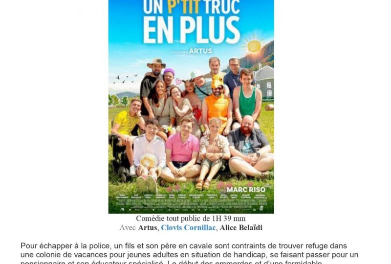 Cinéma de plein air : Un p’tit truc en plus à Le Poët-Laval - 0