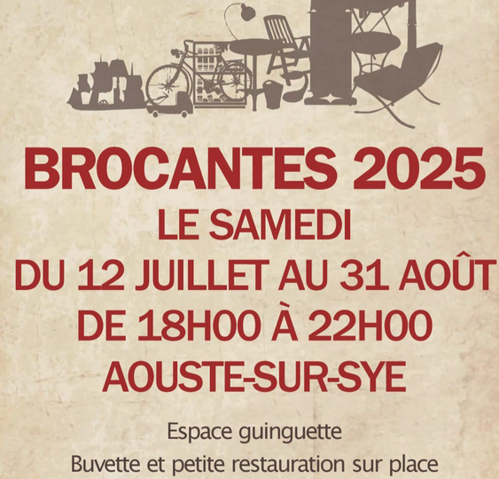 Brocante à la Guinguette de Aouste à Aouste-sur-Sye - 0