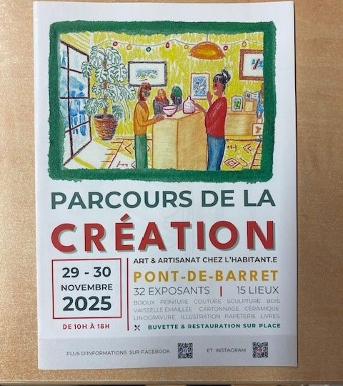 Parcours de la Création – Art & Artisanat chez l’Habitante à Pont-de-Barret - 0