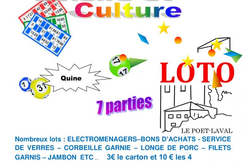 Loto de Loisirs et Culture à Le Poët-Laval - 0