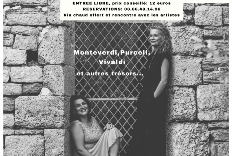 Concert baroque piano- 2 voix lyriques -Oriane Pons et Nathalie Morazin à Rochebaudin - 0