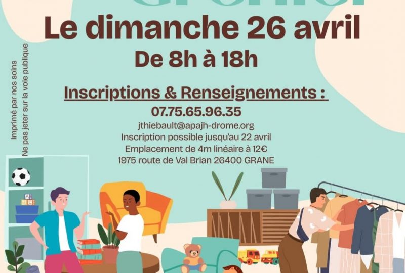 Vide-grenier au profit des jeunes de l’IME à Grane - 0