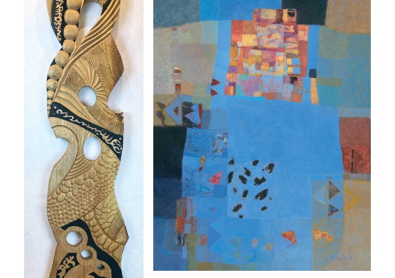 Exposition de Sylvie Verschoote et de Isabelle Jacquet à Le Poët-Laval - 0
