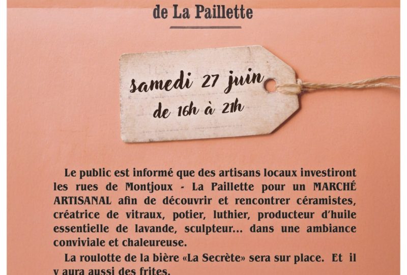 Le petit marché artisanal de La Paillette à Montjoux - 0