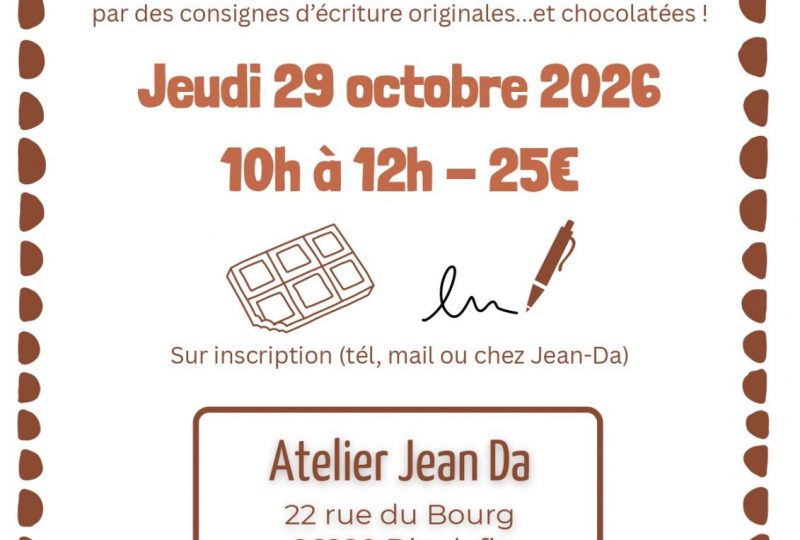 Atelier d’écriture chocolaté à Dieulefit - 0