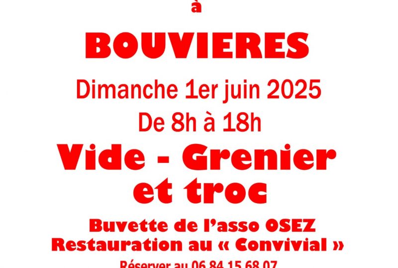 Vide grenier et troc à Bouvières - 0