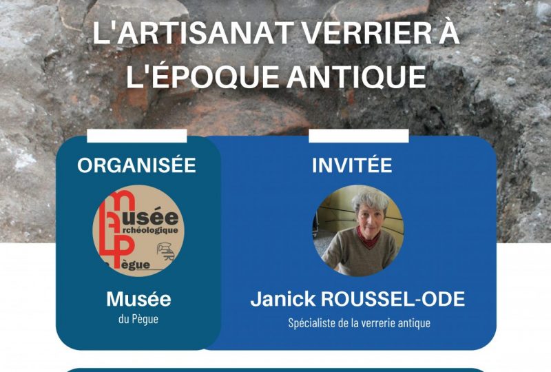 Conférence « Les fours du Pègue dans l’artisanat verrier à l’époque antique » à Le Pègue - 0