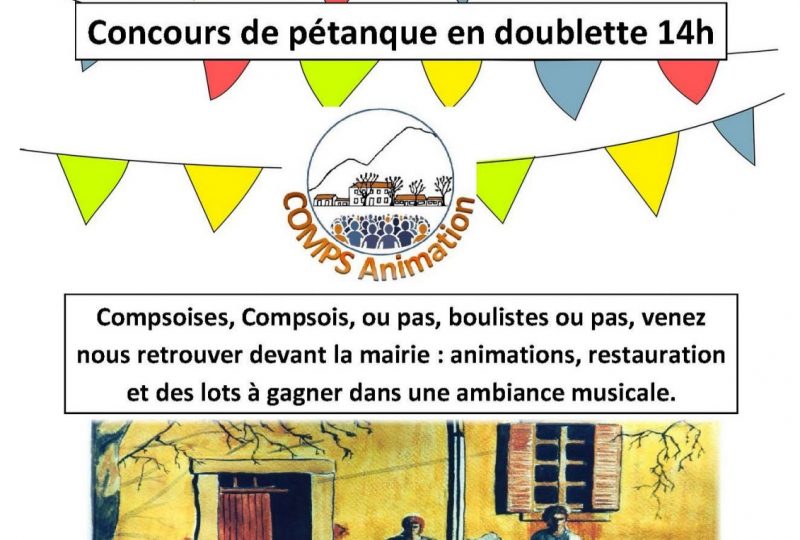 Fête de Comps et tournoi de pétanque à Comps - 0