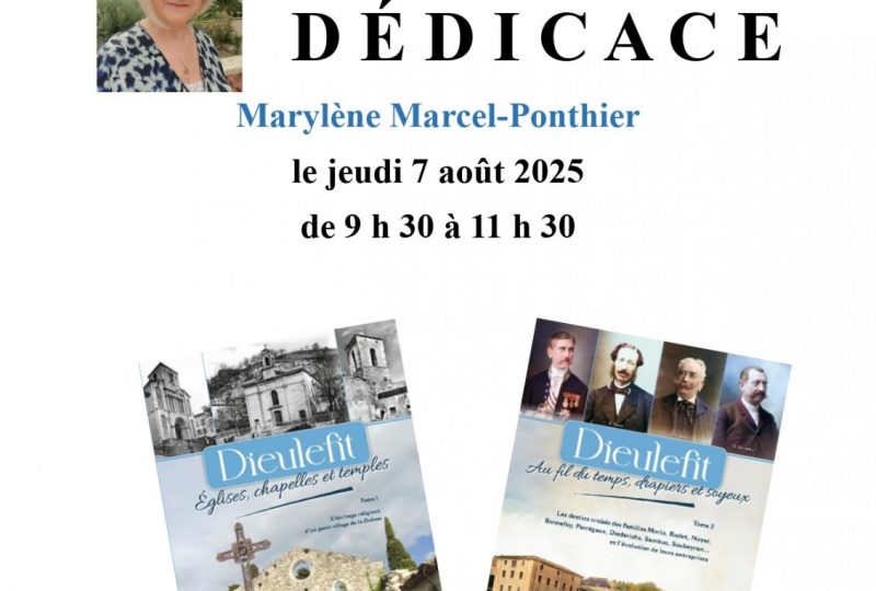 Séance de dédicace de Marylène Marcel-Ponthier à Bourdeaux - 0