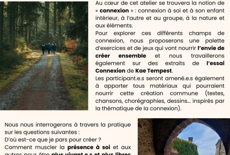 Connexion – Stage de mouvement et théâtre ludique à La Bégude-de-Mazenc - 1