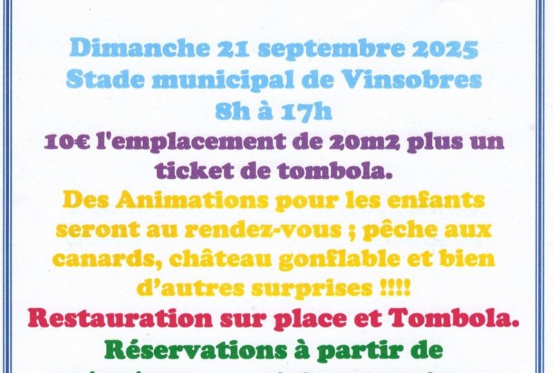 Vide grenier à Vinsobres - 0