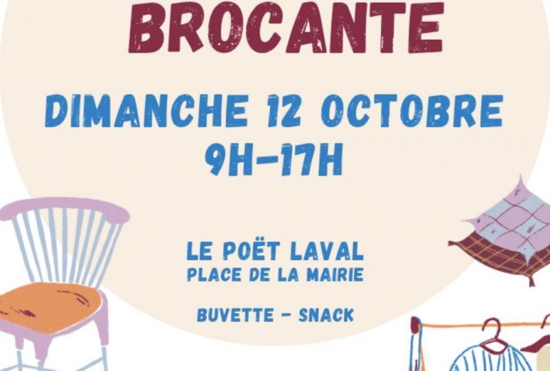 Vide grenier/Brocante à Le Poët-Laval - 0