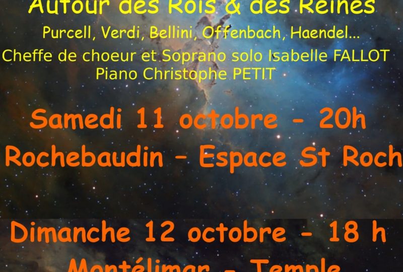 Le Choeur Althaïr en concert – Autour des Rois & des Reines à Rochebaudin - 0
