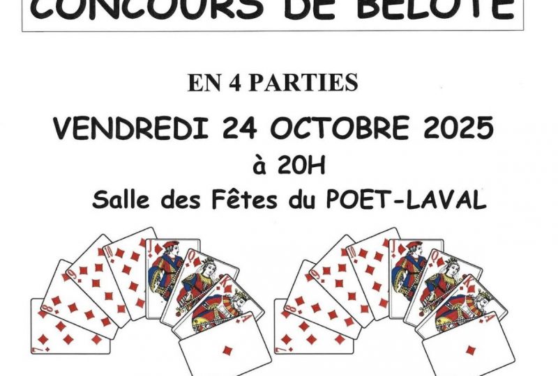 Concours de belote à Le Poët-Laval - 0