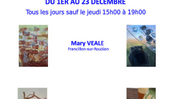 Exposition « Terre et Verre » à la Galerie du Port_Le Poët-Célard