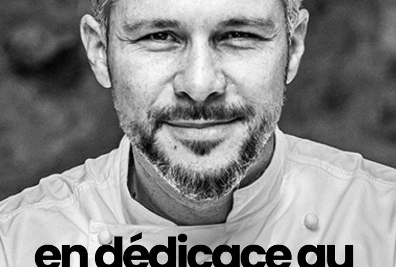 Le Chef Glenn Viel en dédicace au Clair de la Plume à Grignan - 0