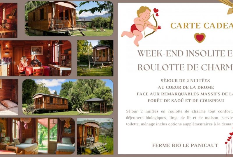 Saint Valentin insolite en roulotte de charme à Francillon-sur-Roubion - 0