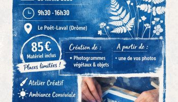 Stage cyanotype – Découverte création photographique_Le Poët-Laval