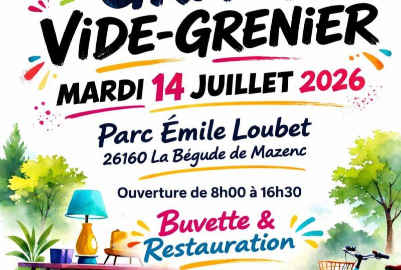 Grand vide-greniers à La Bégude-de-Mazenc - 0