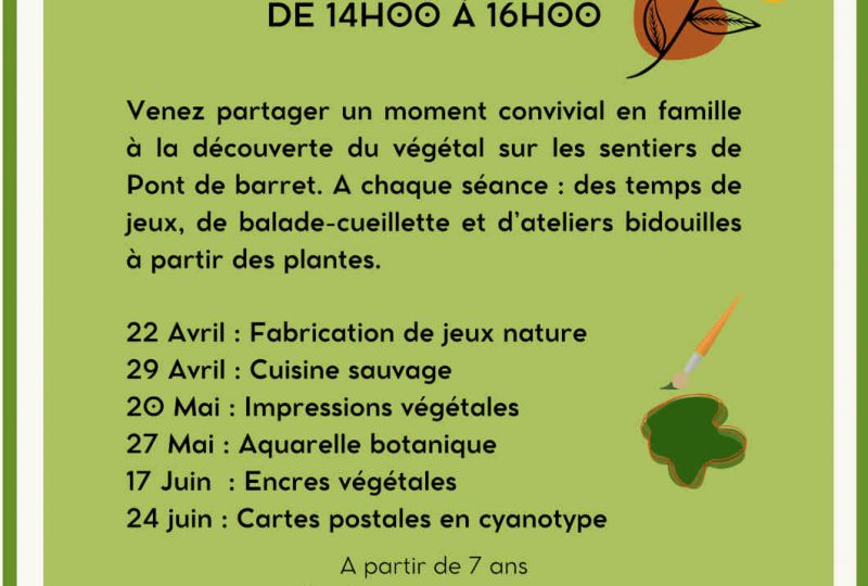 Sortie famille « Bidouille et botanique » à Pont-de-Barret - 0