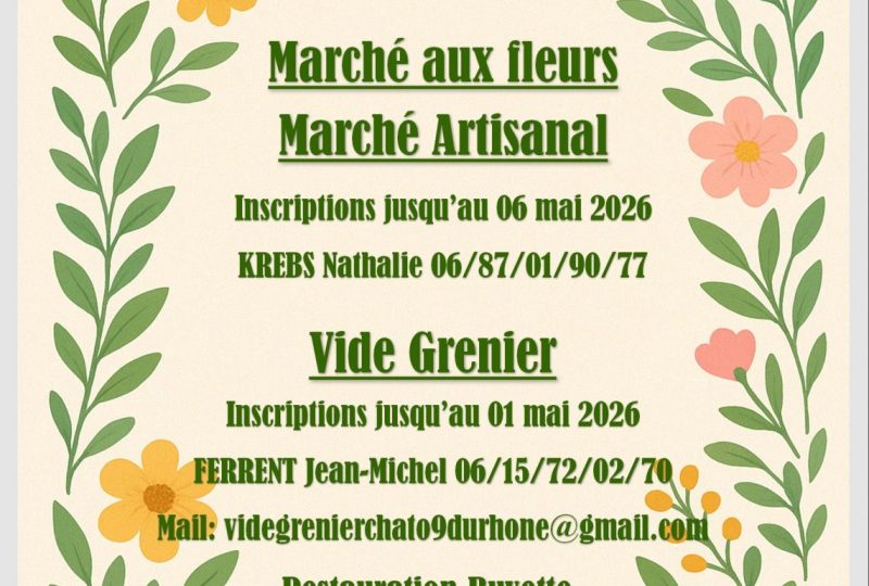Marché aux fleurs, marché artisanal et vide-grenier à Châteauneuf-du-Rhône - 0