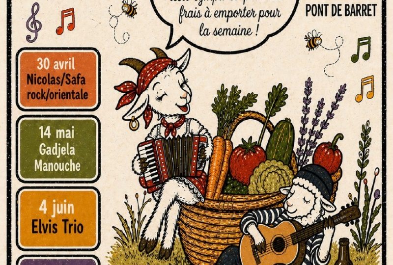 Marché de producteurs et artisans pontois à Pont-de-Barret - 0
