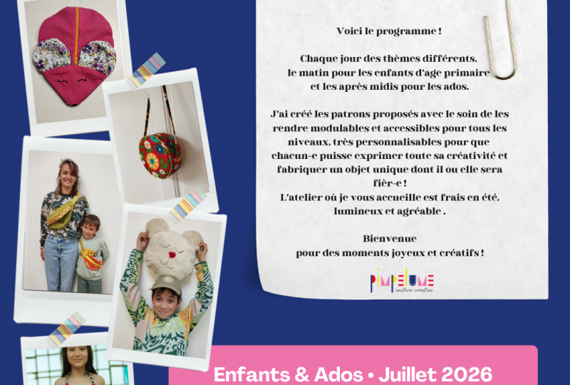 Ateliers couture été 2026 à Dieulefit - 0
