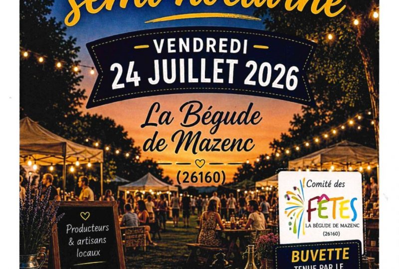 Marché semi-nocturne artisanal à La Bégude-de-Mazenc - 0