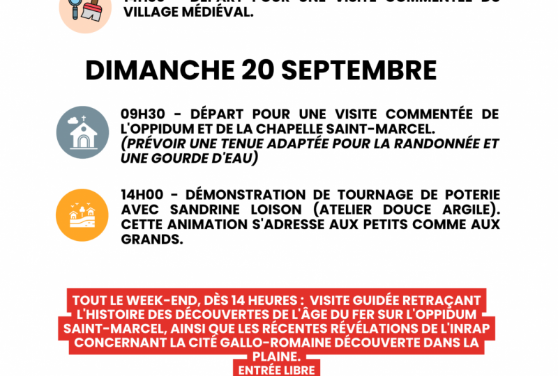 Le Pègue – Visite guidée du Musée Archéologique  Journée européenne du patrimoine à Le Pègue - 1