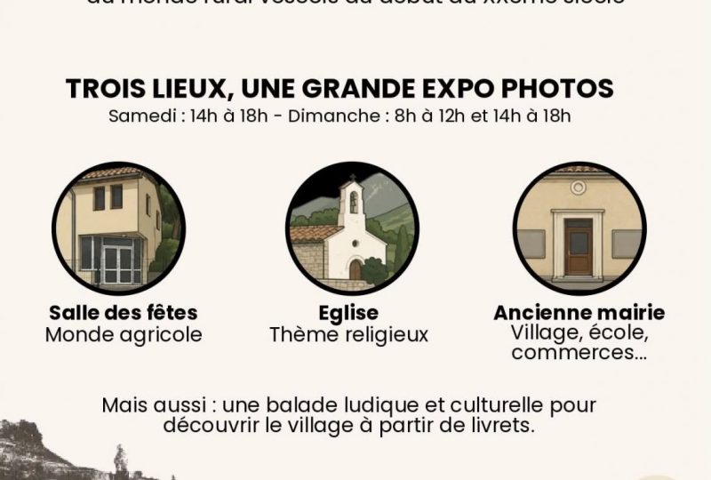 Journées Européennes du Patrimoine : Grande expo photos à Vesc - 0