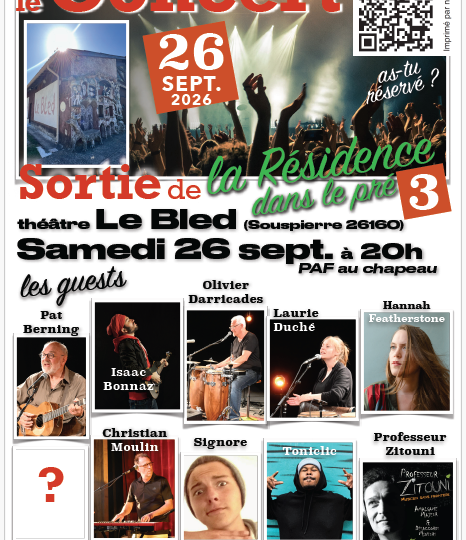 Concert de Sortie de Résidence dans le pré 3 à Souspierre - 0